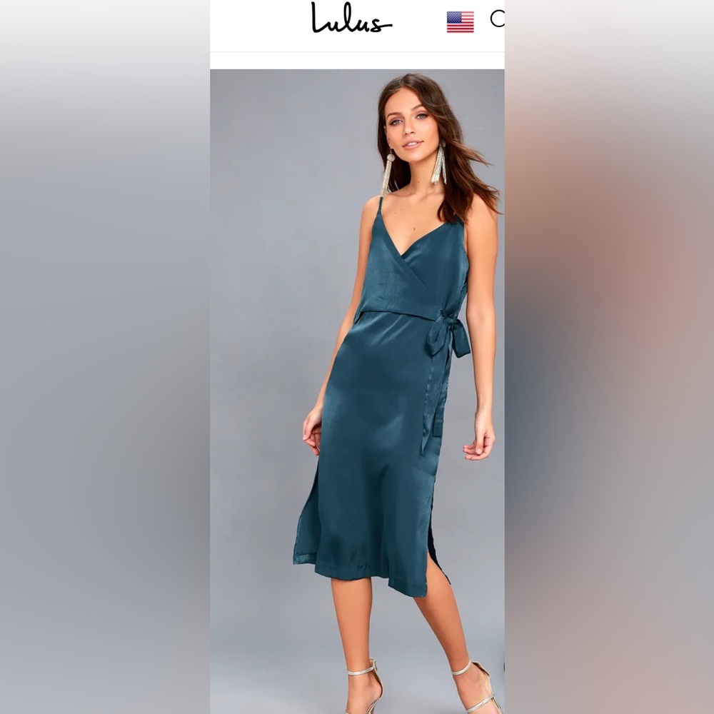 Lulus Midi Wrap Dress